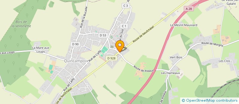 localisation de l'entreprise MADAME MURIELLE COUILLIER  QUINCAMPOIX