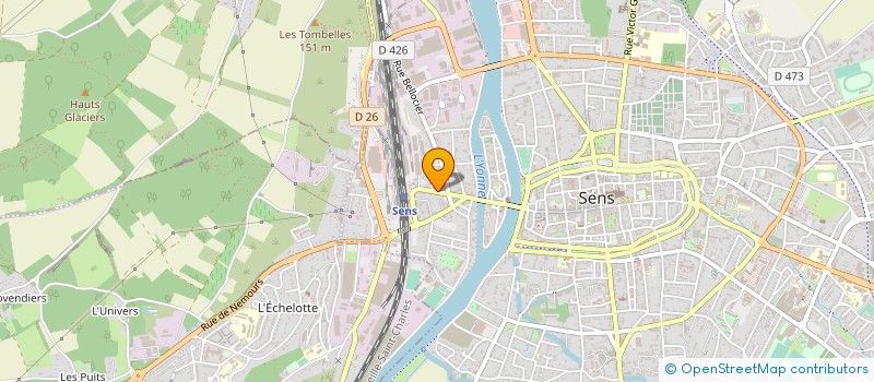 localisation de l'entreprise MADAME MURIELLE CROST à SENS