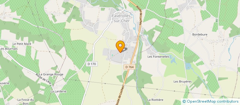 localisation de l'entreprise MADAME MURIELLE DAUMAIN  FAVEROLLES-SUR-CHER