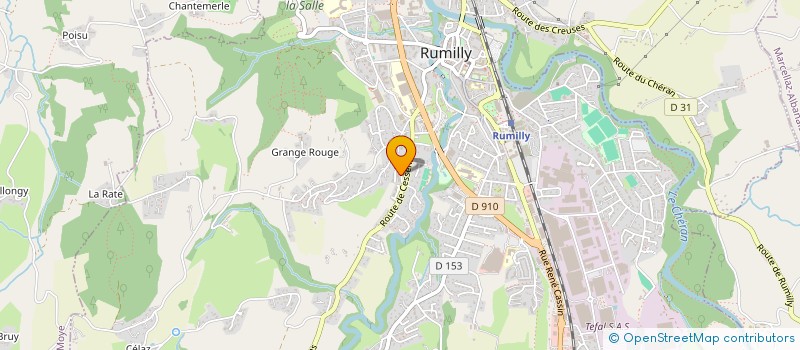 localisation de l'entreprise MADAME MURIELLE DECHENE  RUMILLY