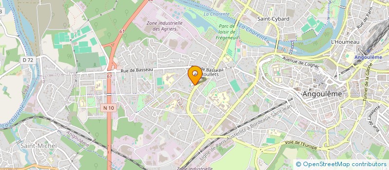 localisation de l'entreprise MADAME MURIELLE DELAGE à ANGOULEME