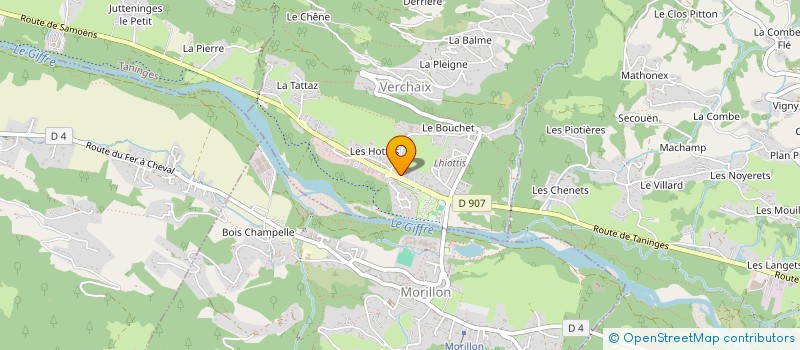 localisation de l'entreprise MADAME MURIELLE DENAMBRIDE  VERCHAIX