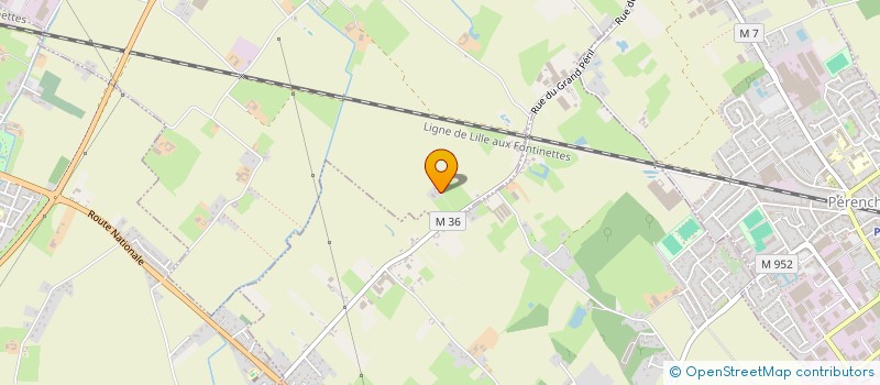 localisation de l'entreprise MADAME MURIELLE DERDAELE  HOUPLINES