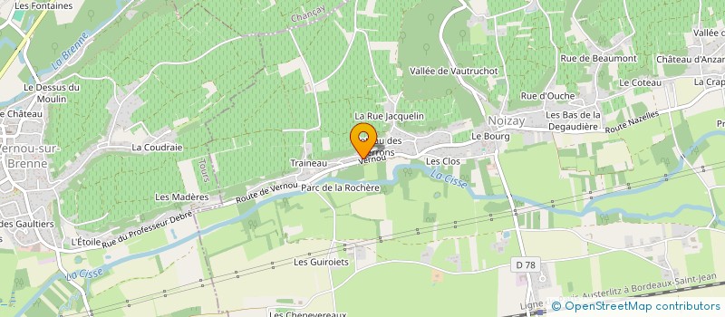 localisation de l'entreprise MADAME MURIELLE DOGUET  NOIZAY