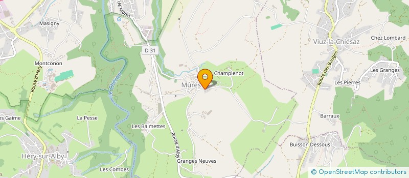 localisation de l'entreprise MADAME MURIELLE DREVON  MURES