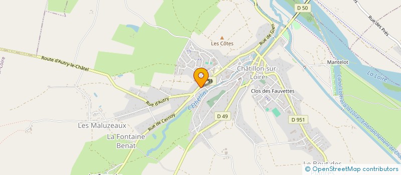 localisation de l'entreprise MADAME MURIELLE DUPONT à CHATILLON-SUR-LOIRE