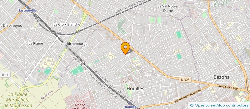 localisation de l'entreprise MADAME MURIELLE FAURY à HOUILLES