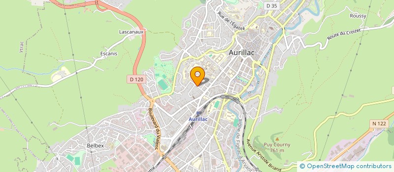 localisation de l'entreprise MADAME MURIELLE FERRAND à AURILLAC