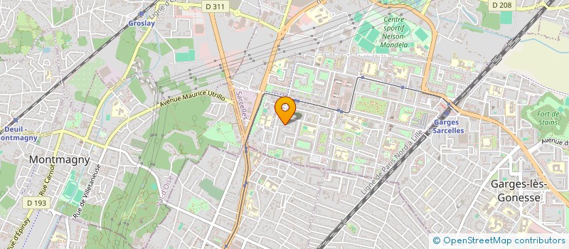 localisation de l'entreprise MADAME MURIELLE FIDJIE  SARCELLES