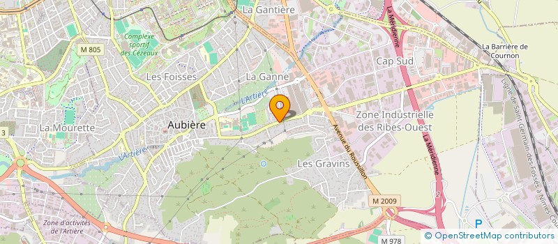 localisation de l'entreprise MADAME MURIELLE GAILLARD  AUBIERE