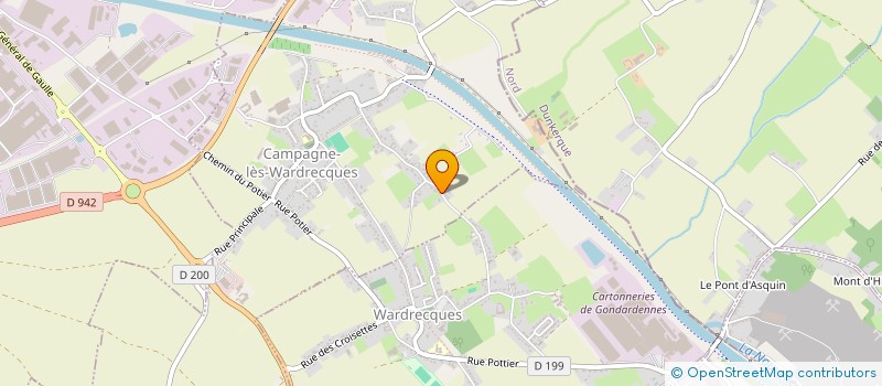 localisation de l'entreprise MADAME MURIELLE GALIEN  CAMPAGNE-LES-WARDRECQUES