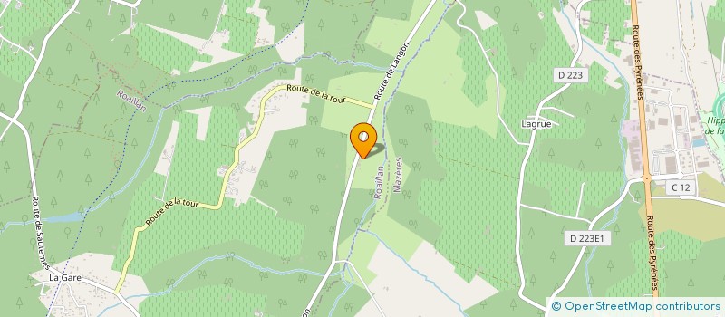 localisation de l'entreprise MADAME MURIELLE GARRABE BARBASSAT  ROAILLAN