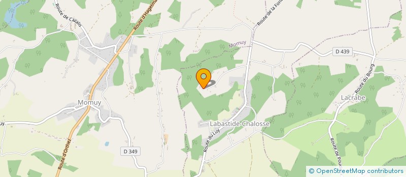 localisation de l'entreprise MADAME MURIELLE GAUBERT à LABASTIDE-CHALOSSE