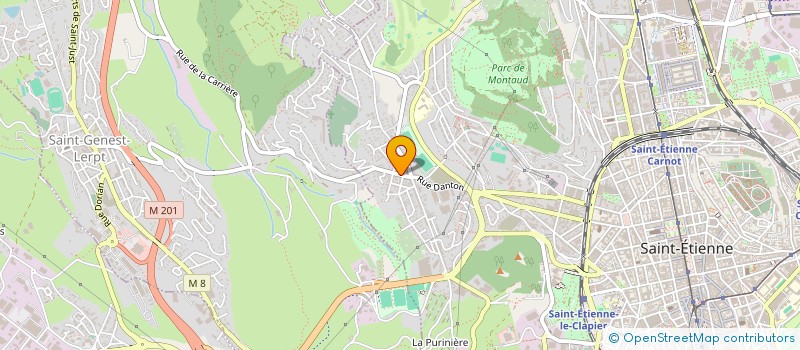 localisation de l'entreprise MADAME MURIELLE GEORJON  SAINT-ETIENNE