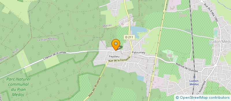 localisation de l'entreprise MADAME MURIELLE GERMON  LE PIAN-MEDOC