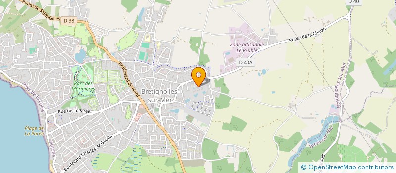 localisation de l'entreprise MADAME MURIELLE GILLET  BRETIGNOLLES-SUR-MER