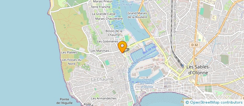 localisation de l'entreprise MADAME MURIELLE GIRAUDON à LES SABLES D'OLONNE