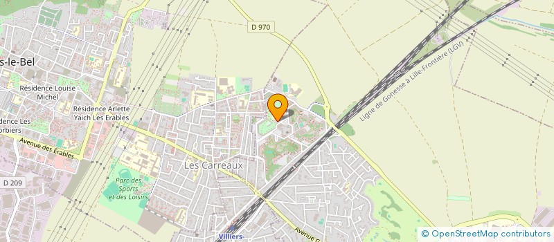 localisation de l'entreprise MADAME MURIELLE GODEMENT  GONESSE