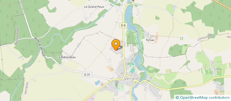 localisation de l'entreprise MADAME MURIELLE HILAIRET à VERRIERES