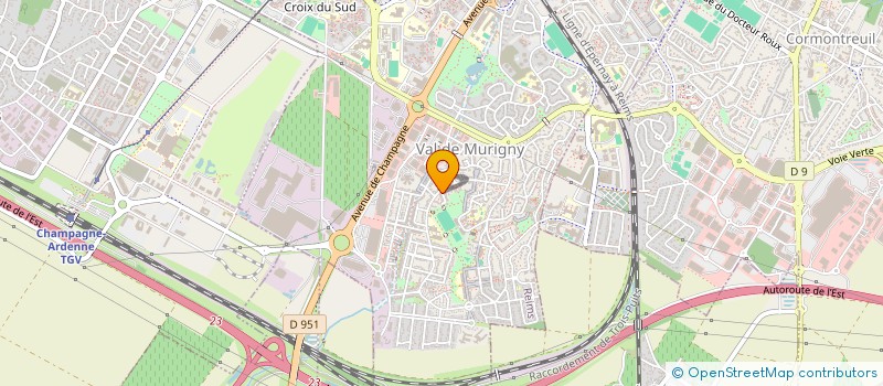 localisation de l'entreprise MADAME MURIELLE HOTTE  REIMS