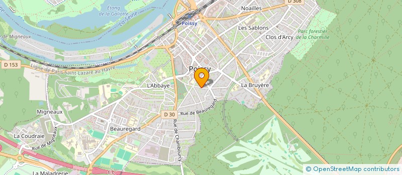 localisation de l'entreprise MADAME MURIELLE JAFFRE  POISSY