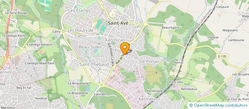 localisation de l'entreprise MADAME MURIELLE JAMIN  SAINT-AVE