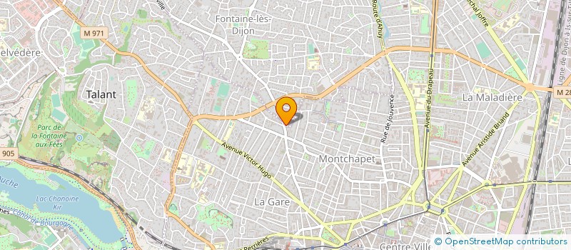 localisation de l'entreprise MADAME MURIELLE LAGRANGE  FONTAINE-LES-DIJON