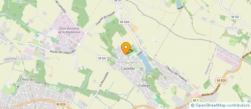 localisation de l'entreprise MADAME MURIELLE LARRIBEAU  FLOURENS