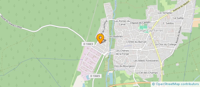 localisation de l'entreprise MADAME MURIELLE LATAPY à LEGE-CAP-FERRET