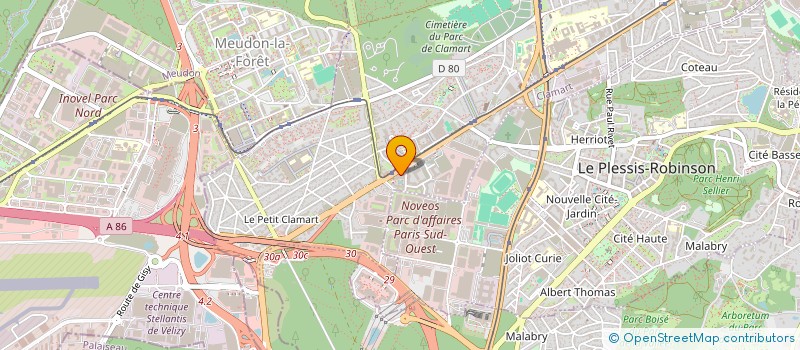 localisation de l'entreprise MADAME MURIELLE LAUREUS  CLAMART
