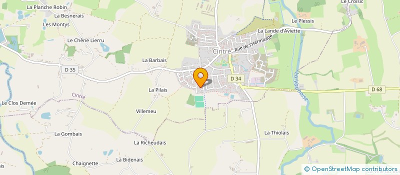 localisation de l'entreprise MADAME MURIELLE LE BRAS  CINTRE