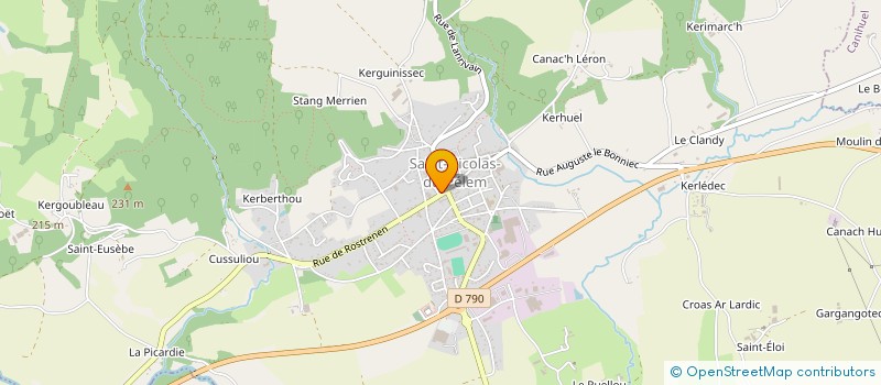 localisation de l'entreprise MADAME MURIELLE LE CAM  SAINT-NICOLAS-DU-PELEM