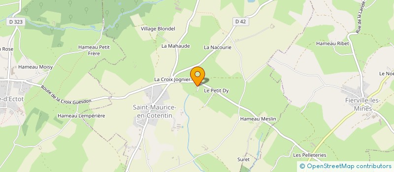 localisation de l'entreprise MADAME MURIELLE LE CONTE  SAINT-MAURICE-EN-COTENTIN