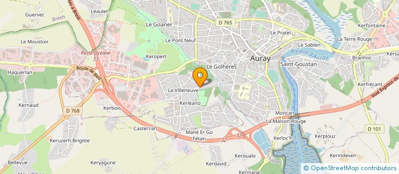 localisation de l'entreprise MADAME MURIELLE LE PALUD à AURAY