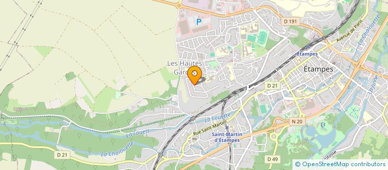 localisation de l'entreprise MADAME MURIELLE MALA  ETAMPES