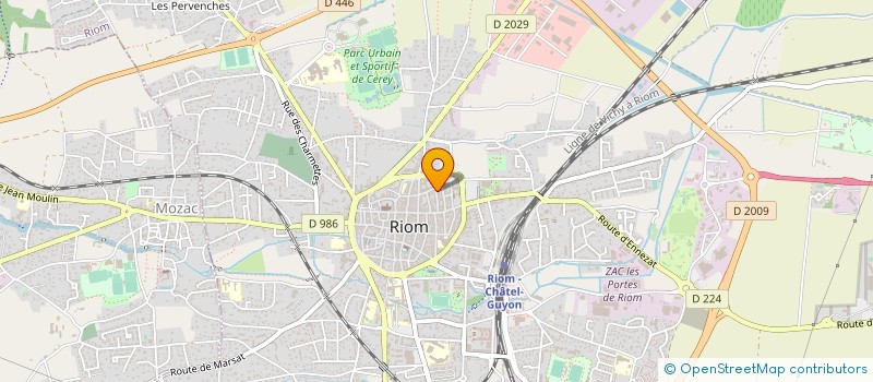 localisation de l'entreprise MADAME MURIELLE MARANNE  RIOM