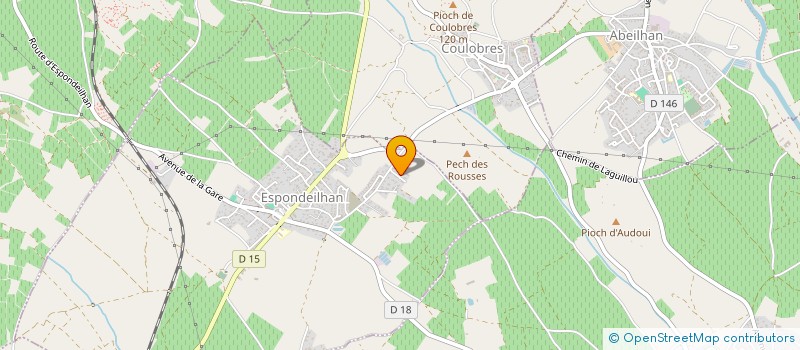 localisation de l'entreprise MADAME MURIELLE MERLET  ABEILHAN