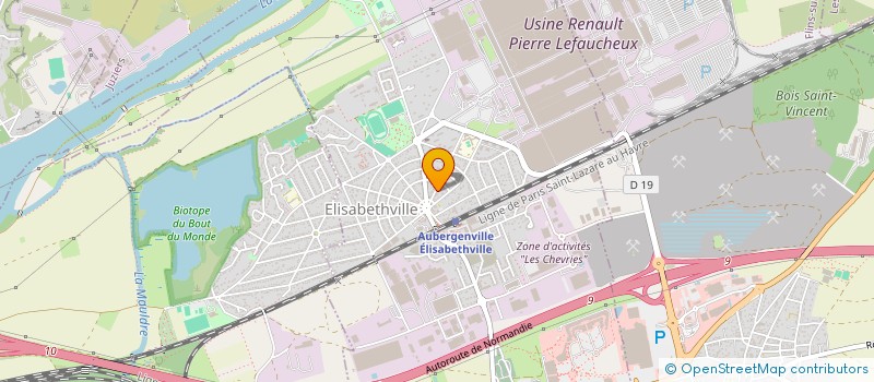 localisation de l'entreprise MADAME MURIELLE MESINELE  AUBERGENVILLE