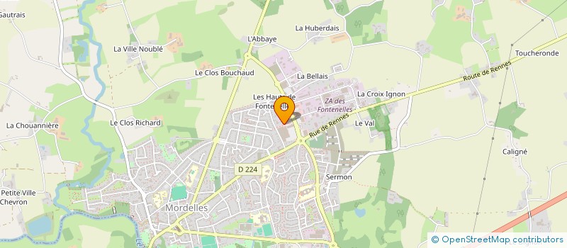 localisation de l'entreprise MADAME MURIELLE MESLIN  BREAL-SOUS-MONTFORT