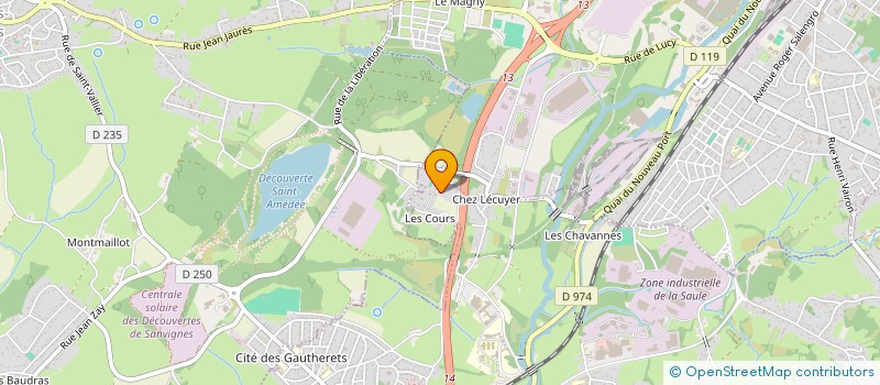 localisation de l'entreprise MADAME MURIELLE MEUNIER  SAINT-VALLIER