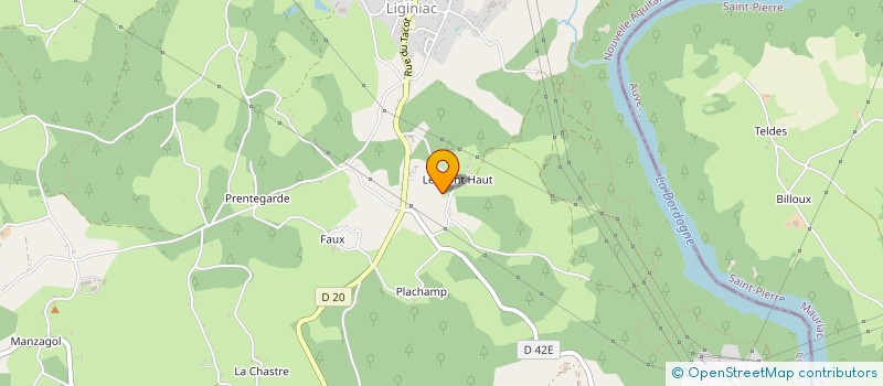 localisation de l'entreprise MADAME MURIELLE MONTLOUIS  LIGINIAC