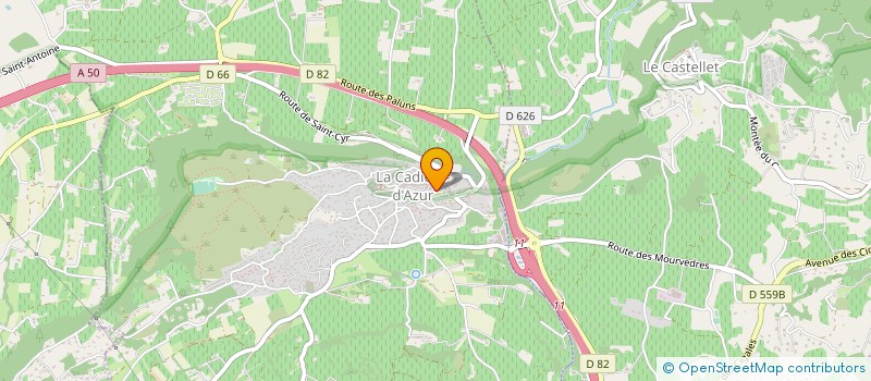 localisation de l'entreprise MADAME MURIELLE MOUTIN  LA CADIERE-D'AZUR
