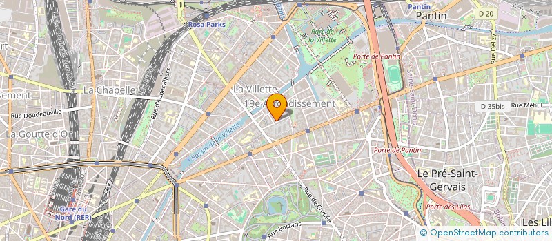 localisation de l'entreprise MADAME MURIELLE MURIELLE JOUDET  PARIS