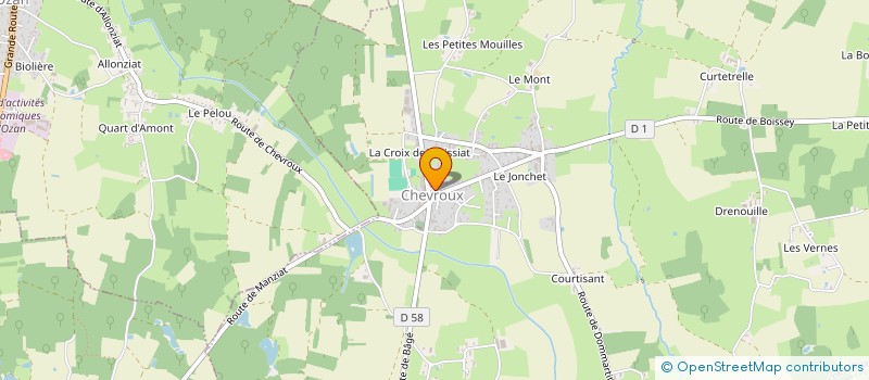 localisation de l'entreprise MADAME MURIELLE NODET  CHEVROUX