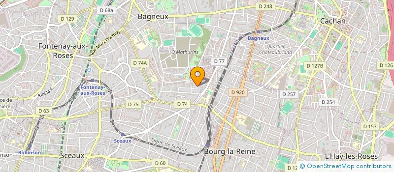 localisation de l'entreprise MADAME MURIELLE NSIMBA à BAGNEUX
