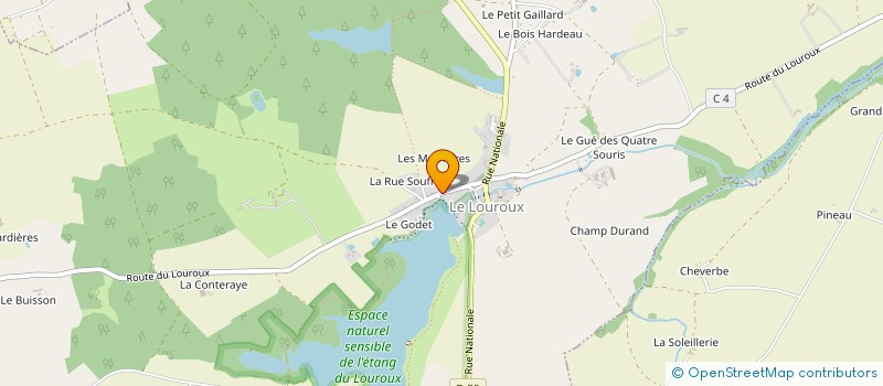 localisation de l'entreprise MADAME MURIELLE OKACHA-COUILLET à LE LOUROUX