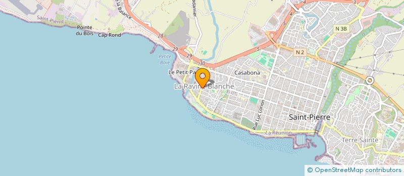 localisation de l'entreprise MADAME MURIELLE PAYET à SAINT-PIERRE