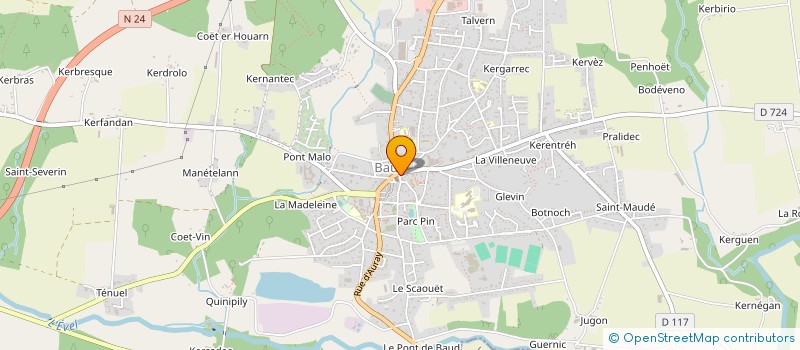 localisation de l'entreprise MADAME MURIELLE PENHOET  BAUD