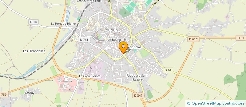 localisation de l'entreprise MADAME MURIELLE PICHEREAU à LOUDUN