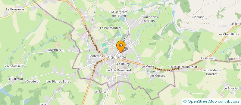localisation de l'entreprise MADAME MURIELLE PION à AIGURANDE